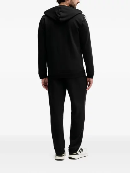 Košulja Adidas s platformom s printom s kapuljačom žuta