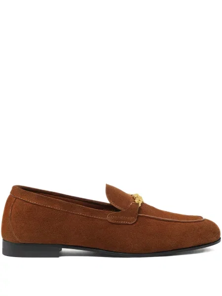 Pantofi loafer Versace din piele maro