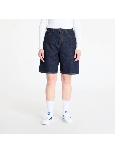 Krótkie szorty jeansowe Carhartt Wip granatowe