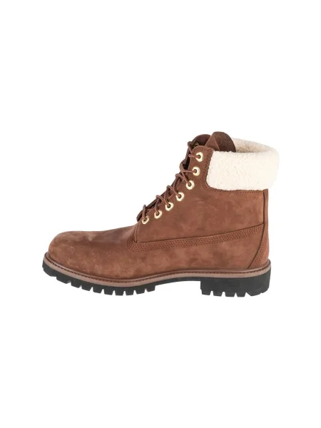 Členkové topánky Timberland z nubuku hnedá