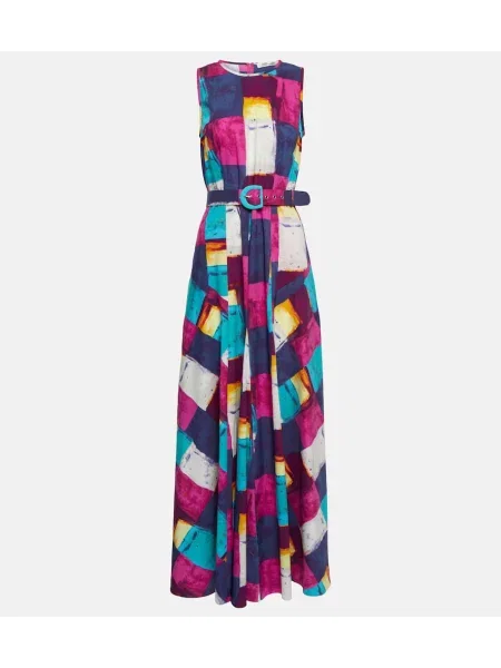 Rochie maxi Diane Von Furstenberg cu imagine de costum