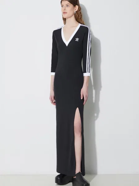 Сукня adidas Originals maxi облягаюча чорний
