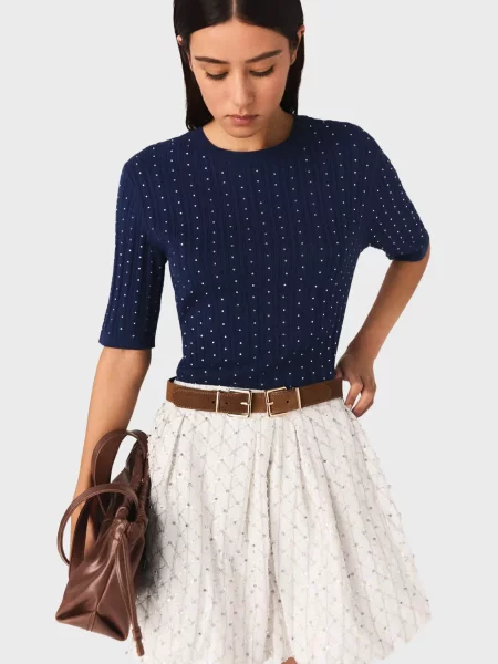 Светр у смужку Maje синій