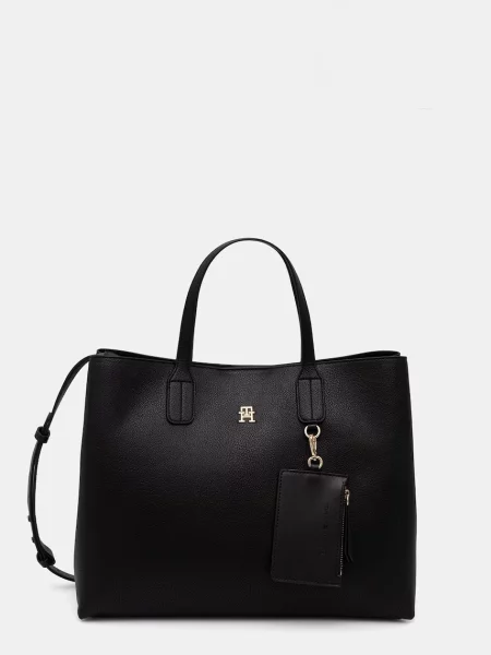 Rucsac Tommy Hilfiger din piele negru