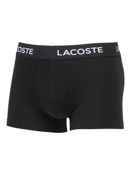 Боксерки Lacoste с автограф черно