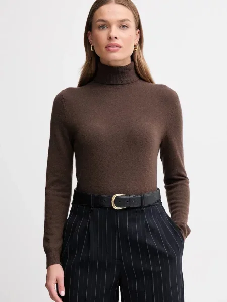 Вовняний светр United Colors of Benetton гольф сірий