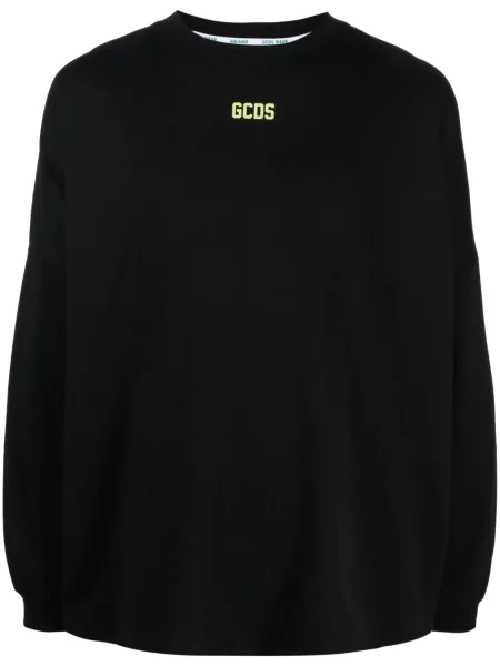 Tricou Gcds cu imagine lung negru