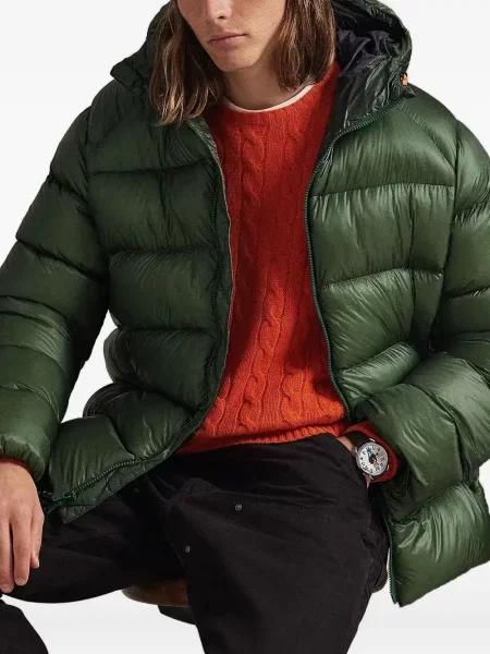 Căciulă Polo Ralph Lauren cu broderie în carouri verde