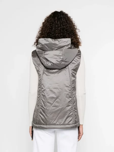 Елек Max Mara с качулка сиво