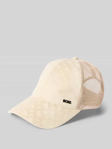 Czapka z daszkiem ze wstawką z siateczki model ZED-TRUCKER-M' Boss beżowa