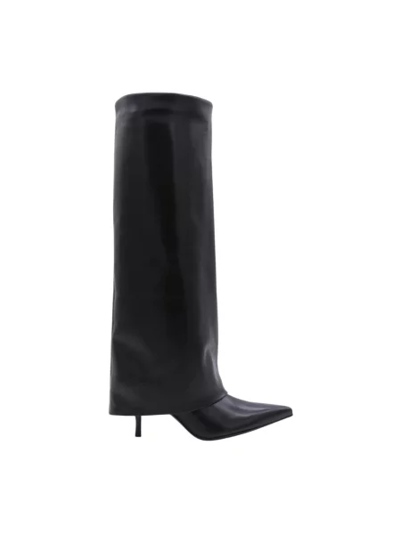 Lniane botki Kaos czarne