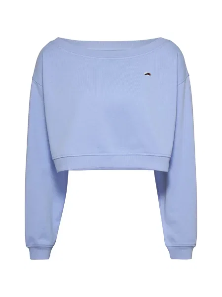Krótka bluza Tommy Jeans niebieska