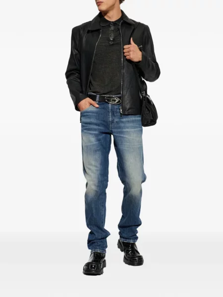 Tricou polo Diesel cu imagine negru