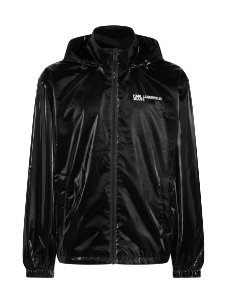 KARL LAGERFELD JEANS Geacă de primăvară-toamnă / alb negru