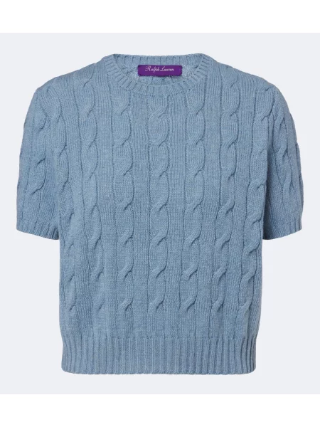 Pulover Ralph Lauren Collection din cașmir albastru