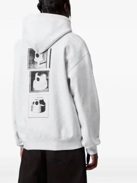 Hanorac cu glugă Carhartt Wip cu imagine gri