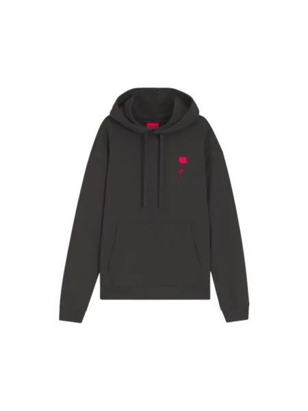 Bluza z kapturem Hugo z kapturem czarna