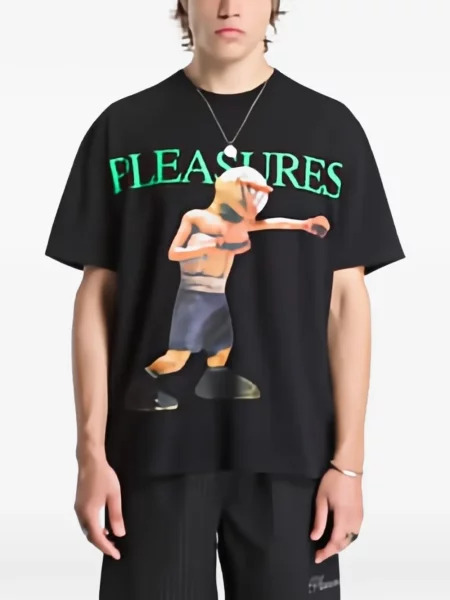 Tricou Pleasures cu imagine negru