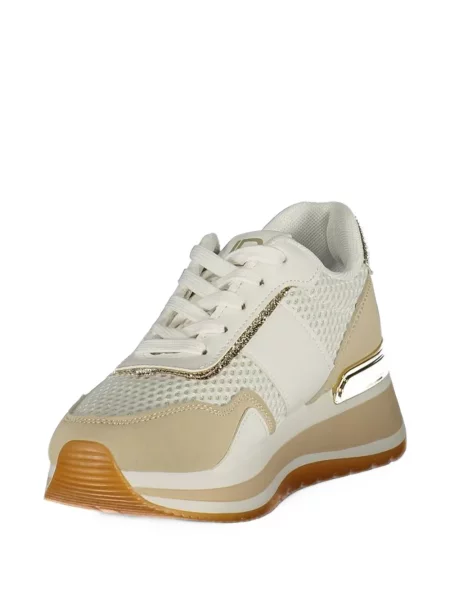 Sneakerși Laura Biagiotti plasă alb
