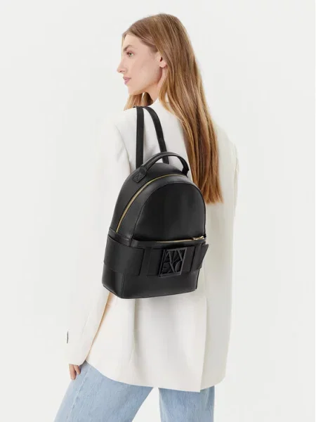 Armani Exchange plecak mały gładki czarny