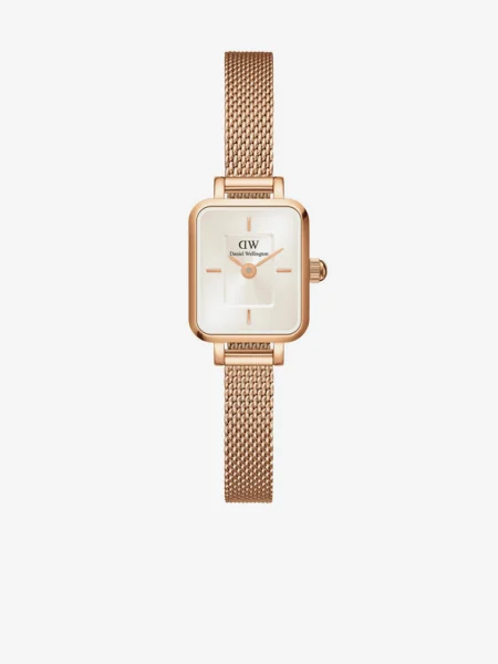 Daniel Wellington óra Quadro sárga női rózsaszín