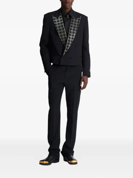 Sacou Balmain de cristal negru