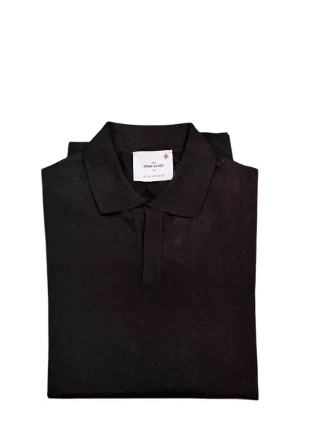 Gulerat tricou polo Gran Sasso maro