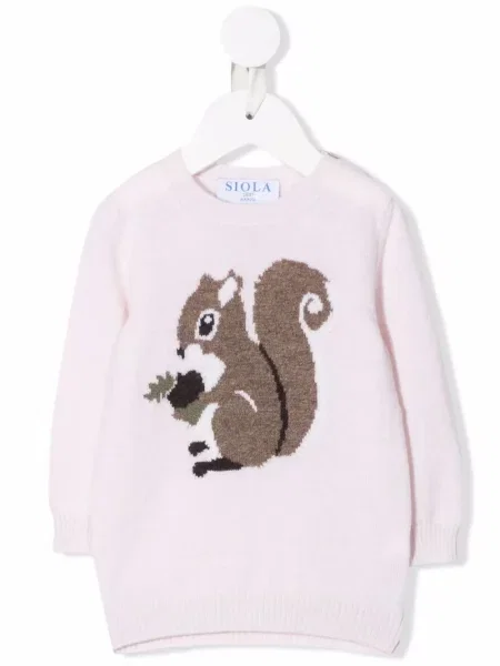 Sweter dziecięcy Siola różowy