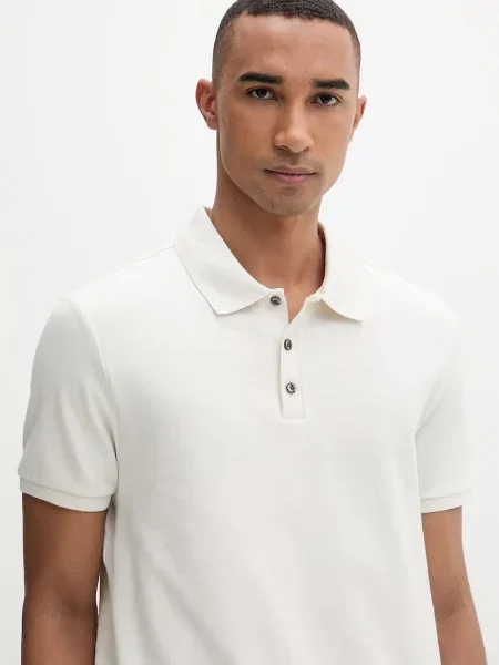 Calvin Klein póló férfi pamuttal bézs