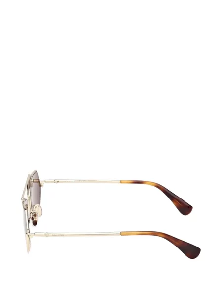 Ochelari de soare Max Mara cu imprimeu geometric auriu