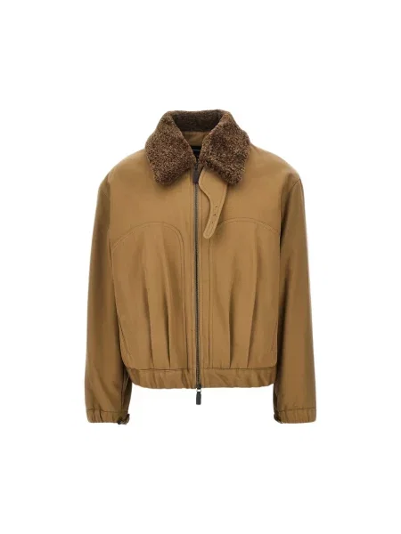 Ocieplana kurtka Emporio Armani brązowa