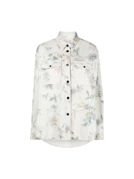 Koszula Forte Forte z długim rękawem niebieska