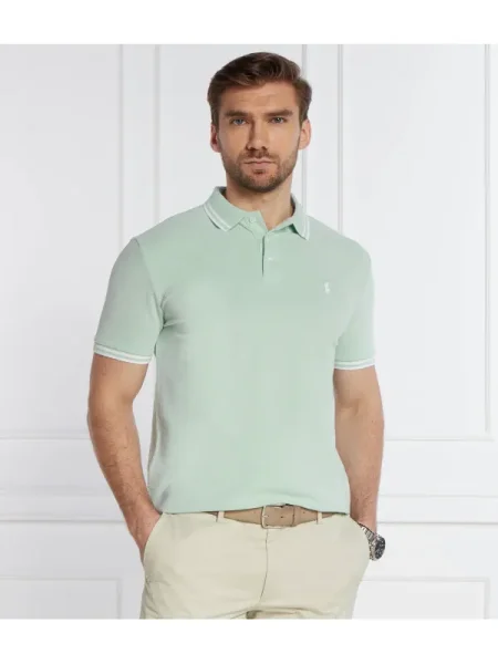 POLO RALPH LAUREN Tenisz póló | Custom slim fit | stretch mesh zöld