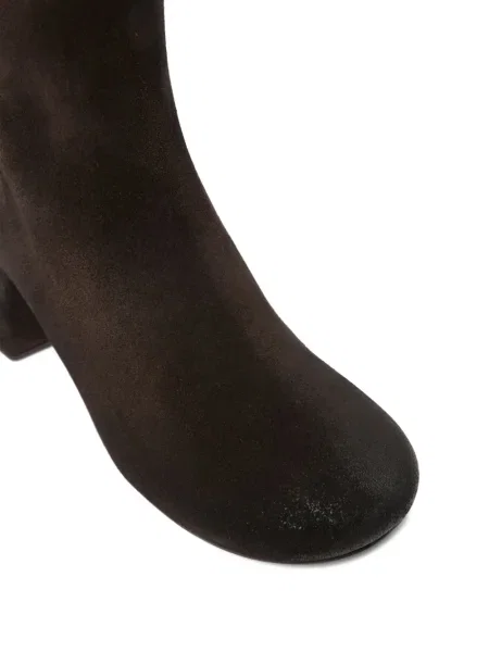 Botine Marsell din piele de căprioară maro