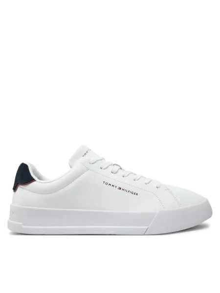 Tommy Hilfiger buty sportowe z zawartością skóry Mężczyźni skóra jednolity 41 biały