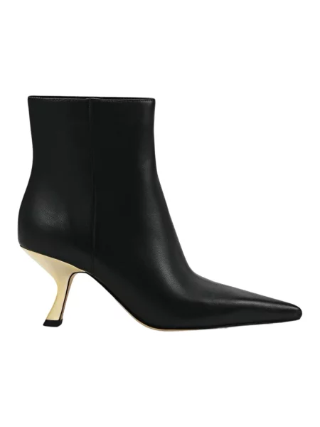 Lniane botki Michael Kors eleganckie czarne