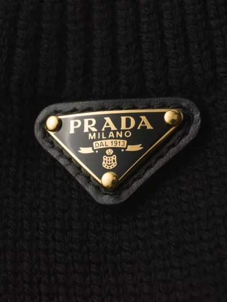 Mănuși Prada de lână negru