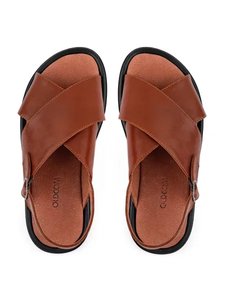 Кожаные сандалии Oldcom коричневые