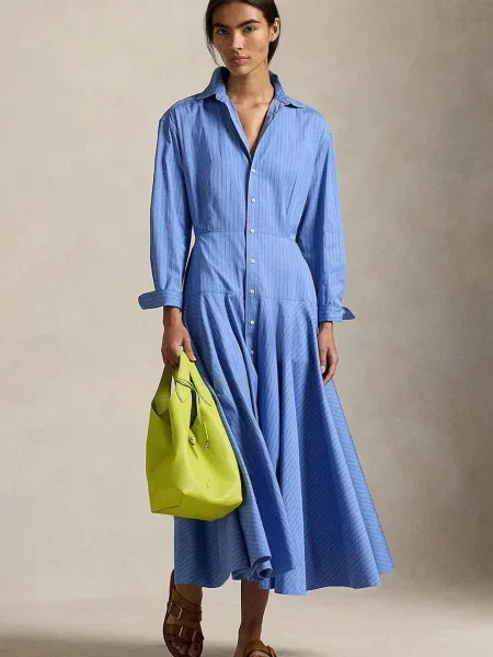 Polo Ralph Lauren Rochie tip bluză azuriu / roșu cireș albastru