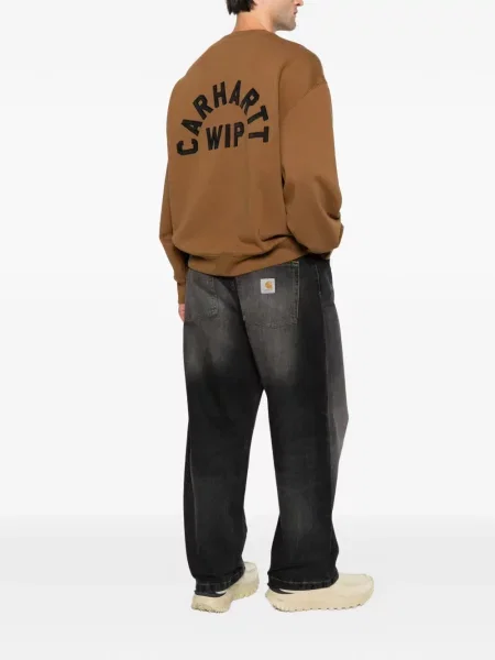 Hanorac Carhartt Wip cu autograf maro