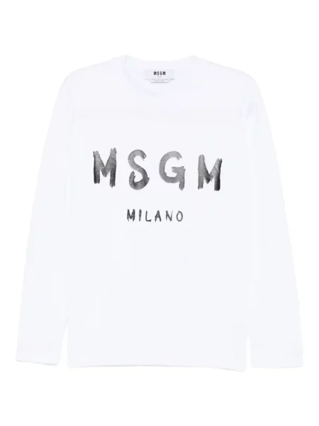 Tricou Msgm cu imagine alb