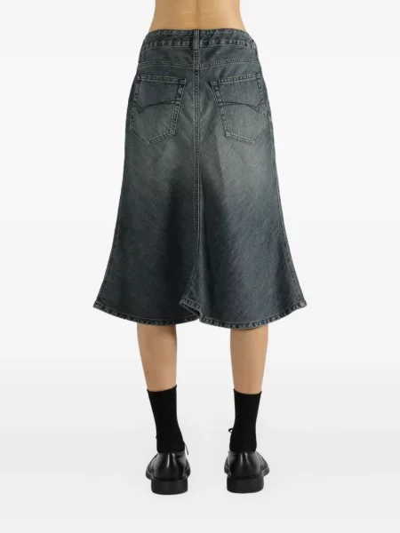 Fustă din denim Balenciaga albastru