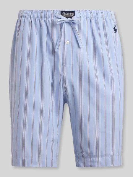 Szorty od piżamy w kroju regular fit z czystej bawełny Polo Ralph Lauren Underwear niebieskie