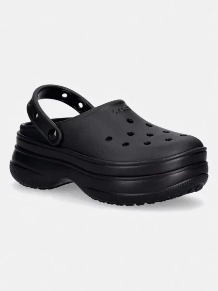 Natikači Crocs Classic Stacked Clog črna