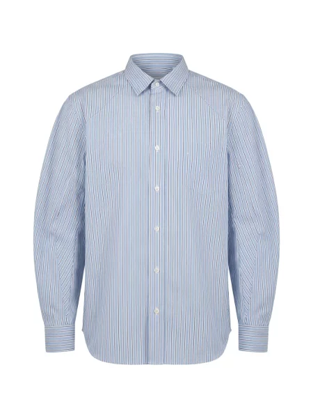 Риза Sacai на райета синьо