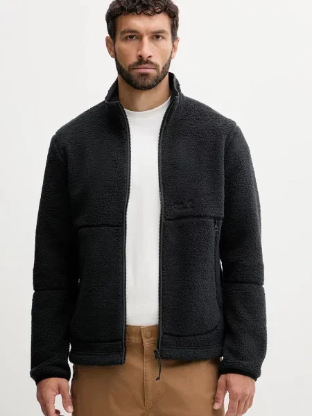 Kabát Jack Wolfskin strasszokkal fekete