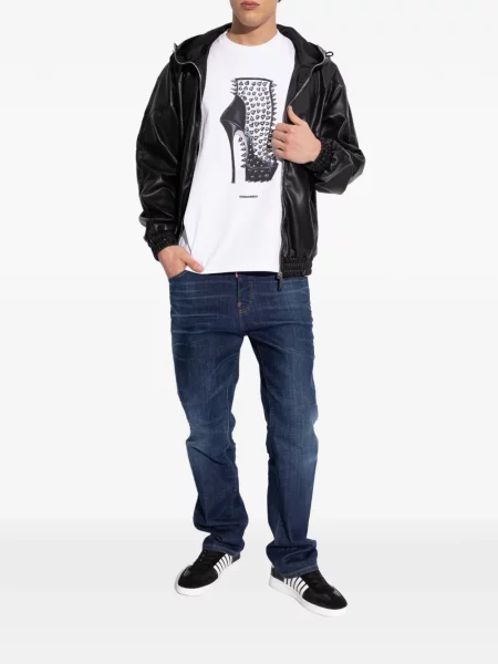 Sneakerși Dsquared2 cu dungi negru