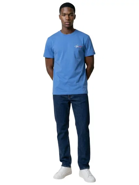 Tričko Tommy Hilfiger Jeans modrá
