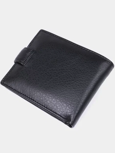 Кожаный кошелек St Leather Accessories черный