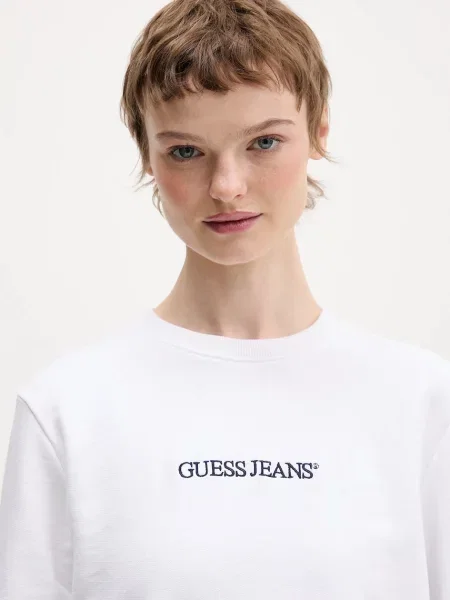 Кофта Guess Jeans з аплікацією білий